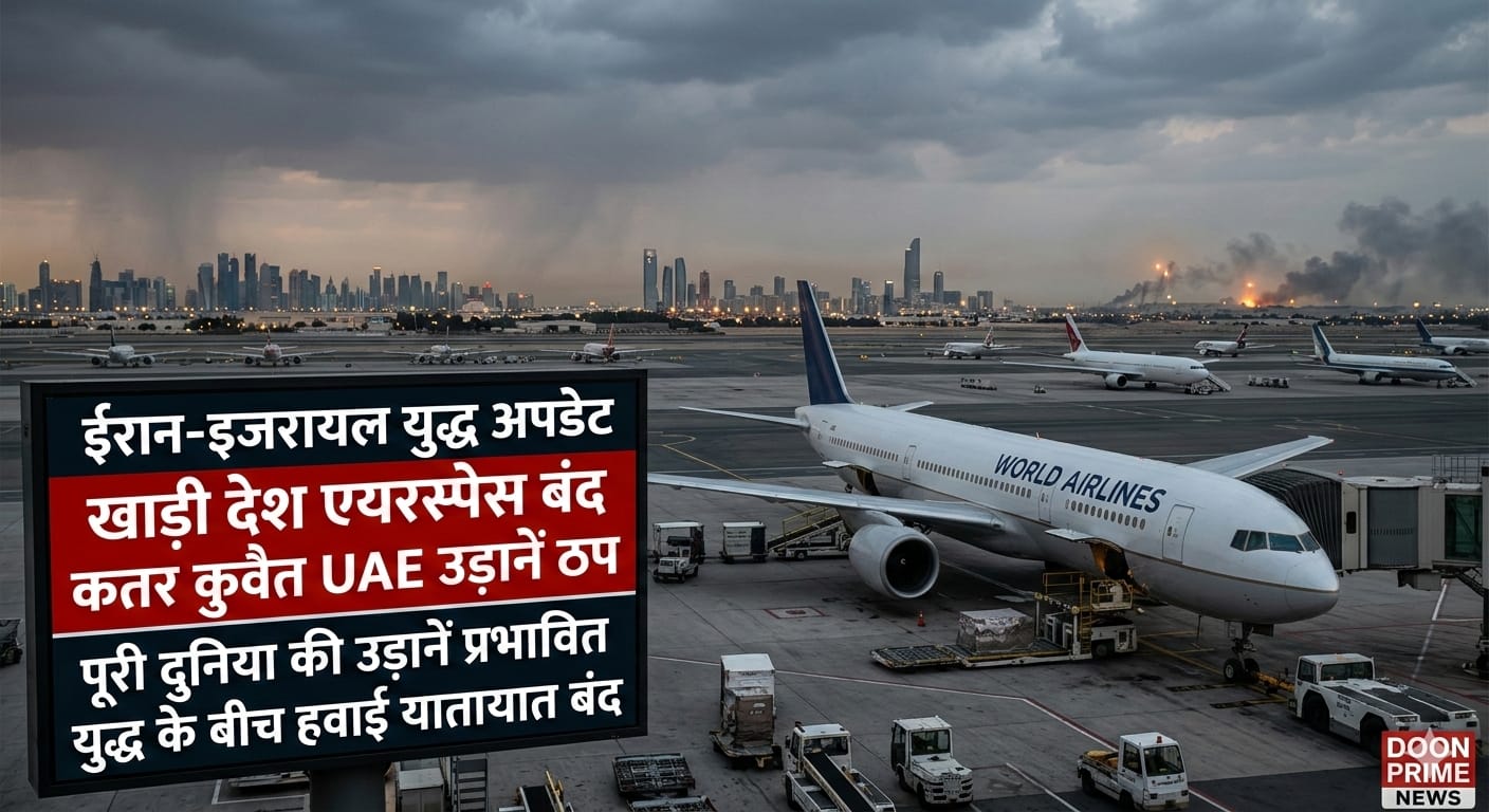 इज़राइल-ईरान युद्ध के कारण खाड़ी देशों में एयरस्पेस बंद और उड़ानें ठप