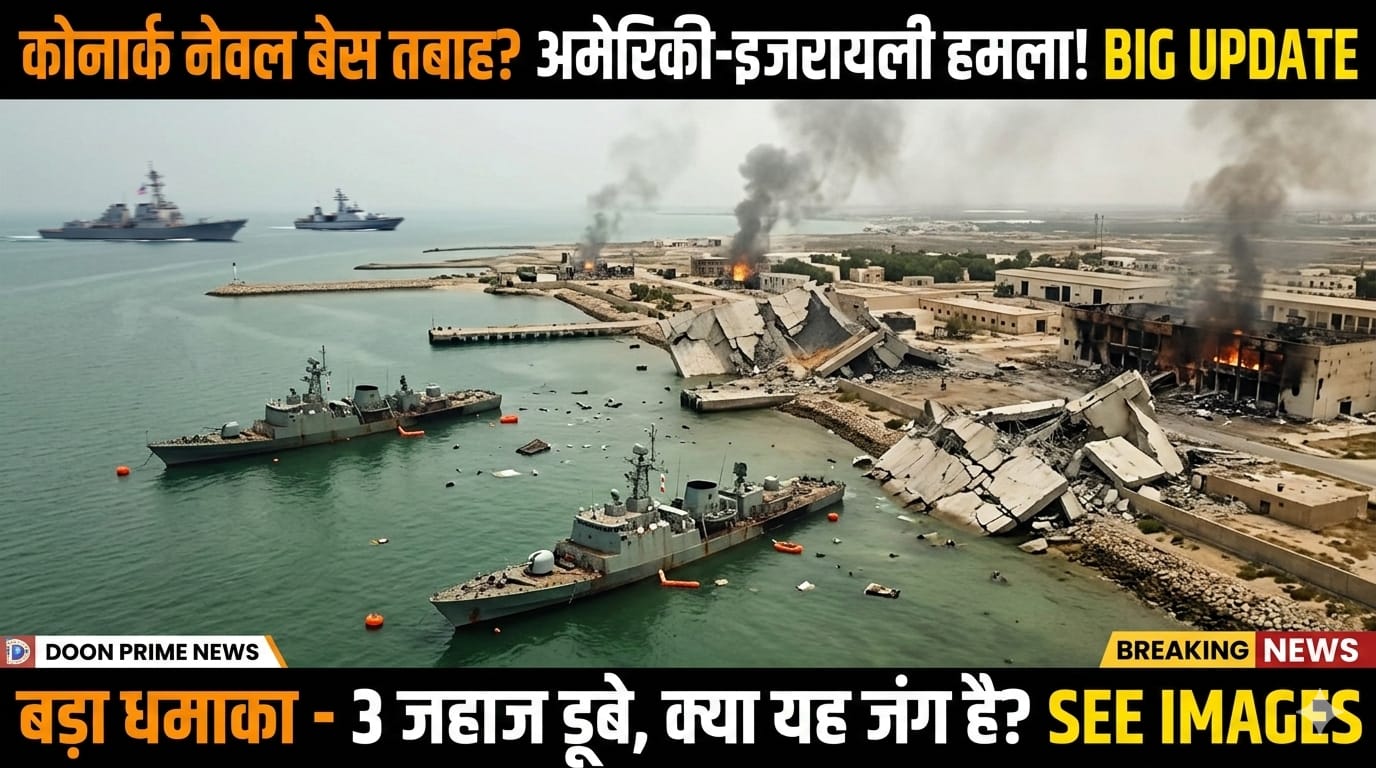 ईरान के कोनार्क नेवल बेस पर अमेरिका और इजरायल का हमला, सैटेलाइट इमेज में दिखते डूबे हुए जहाज