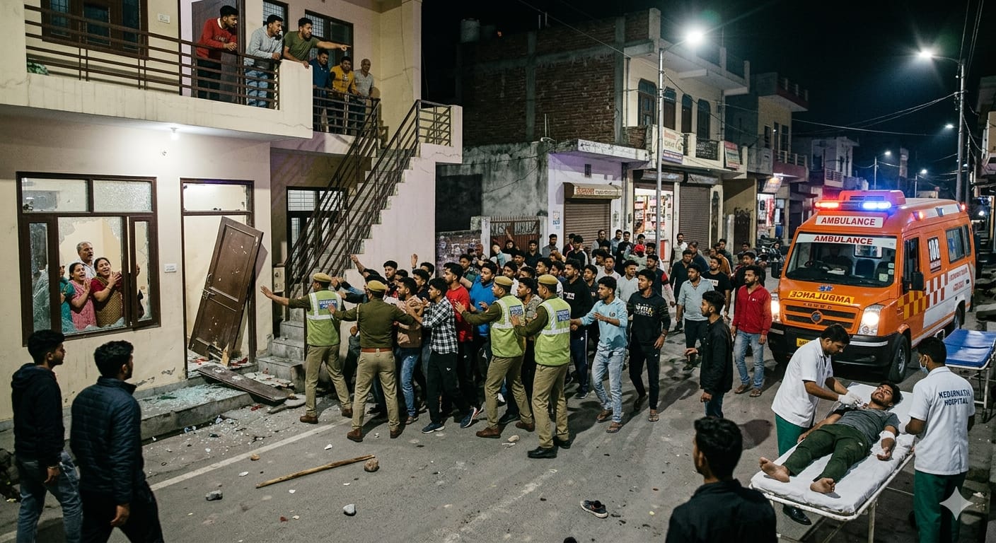 देहरादून के पटेलनगर में किराएदारों के बीच खूनी संघर्ष और घर में तोड़फोड़ का दृश्य