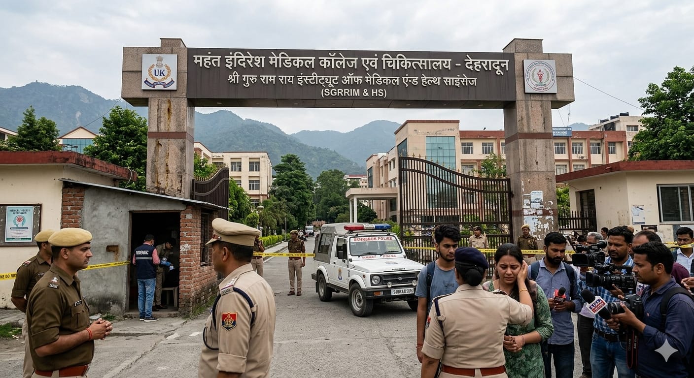 देहरादून महंत इंदिरेश मेडिकल कॉलेज एमएस छात्रा सुसाइड केस।