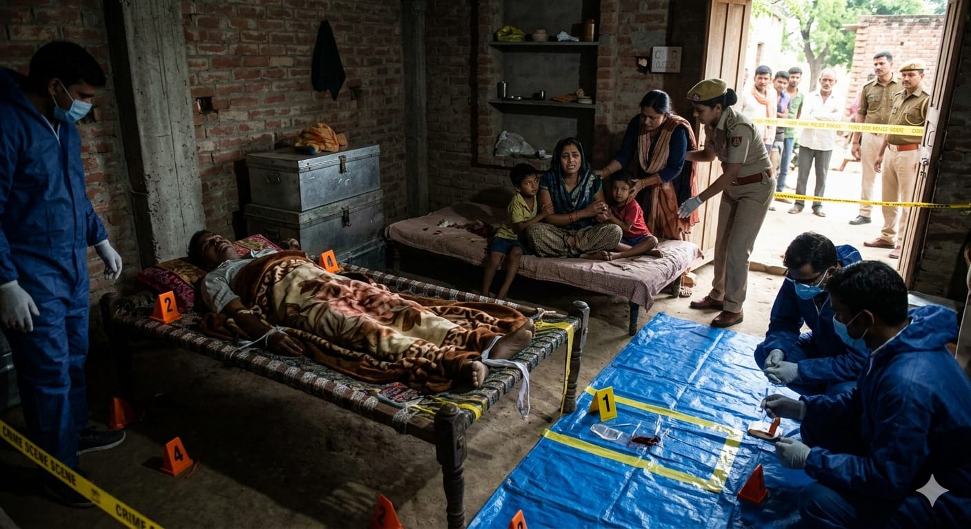 अमरोहा हत्या कांड पिपलोती कलां गांव मजदूर की हत्या पुलिस जांच (Amroha Murder Case Piploti Kalan Village)