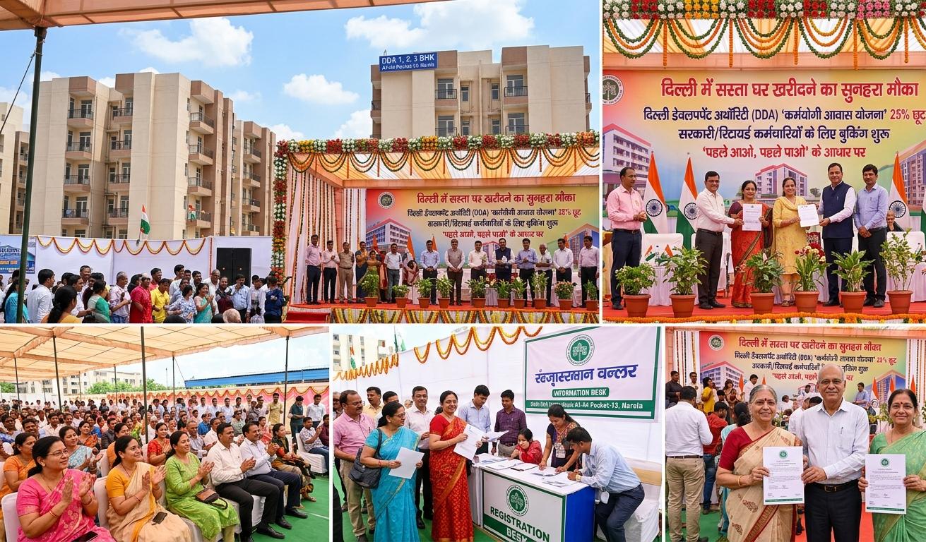 DDA Karmayogi Awaas Yojana flats booking in Delhi Narela