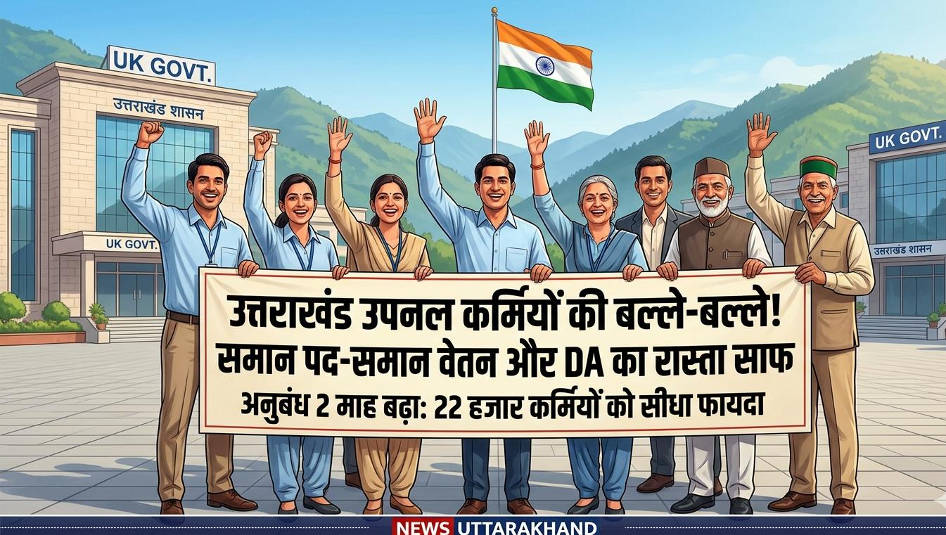 उत्तराखंड उपनल कर्मी समान वेतन और महंगाई भत्ता समाचार