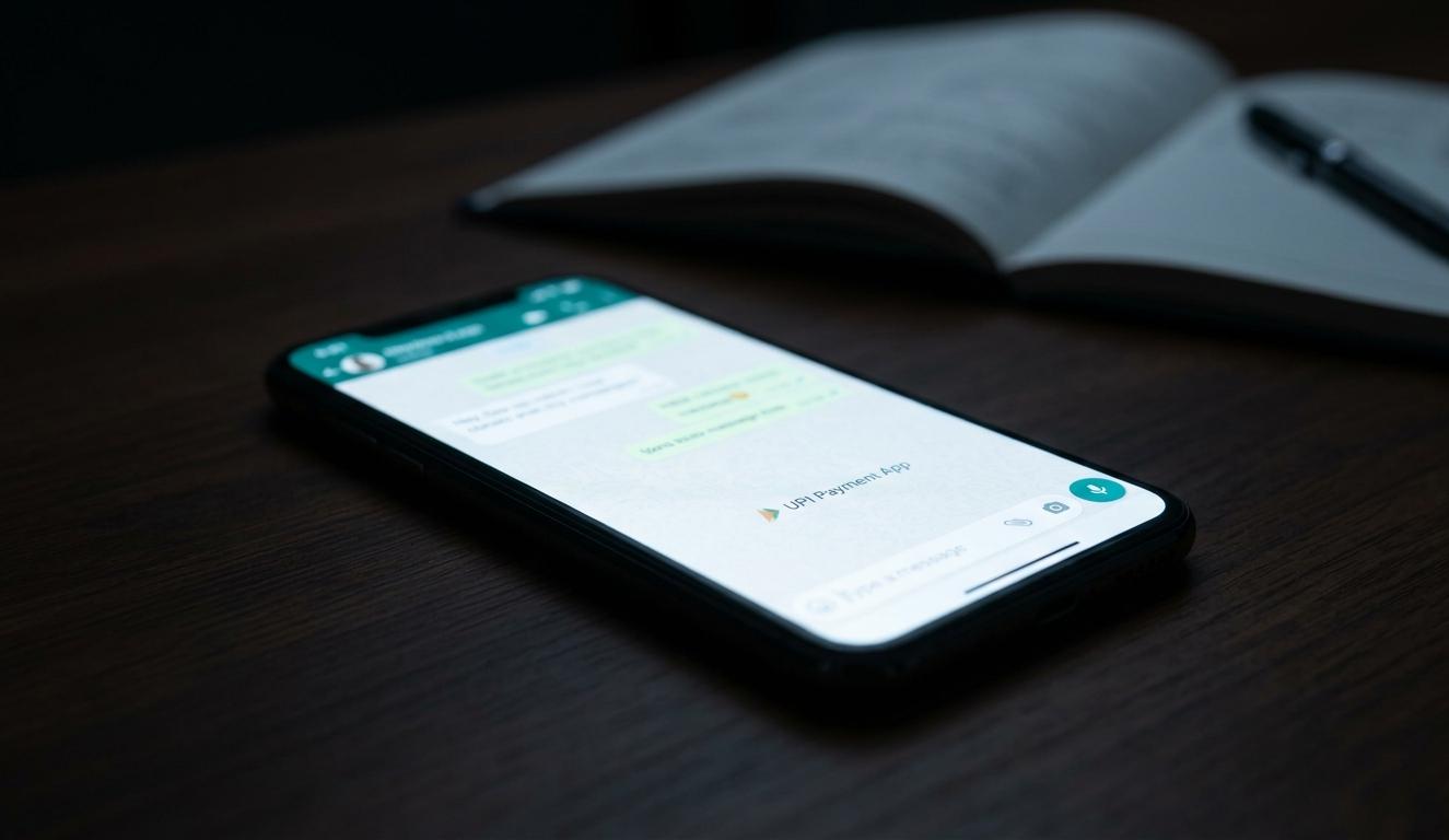 बेंगलुरु सर्जन पत्नी हत्याकांड में सबूत के तौर पर इस्तेमाल की गई स्मार्टफोन पर UPI चैट का सांकेतिक चित्र।