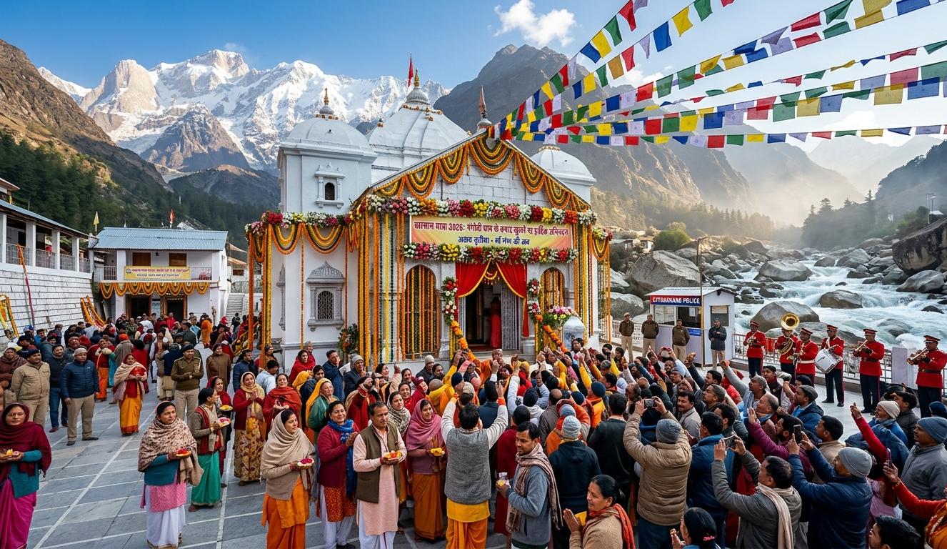 * चारधाम यात्रा 2026 गंगोत्री यमुनोत्री कपाट उद्घाटन समारोह