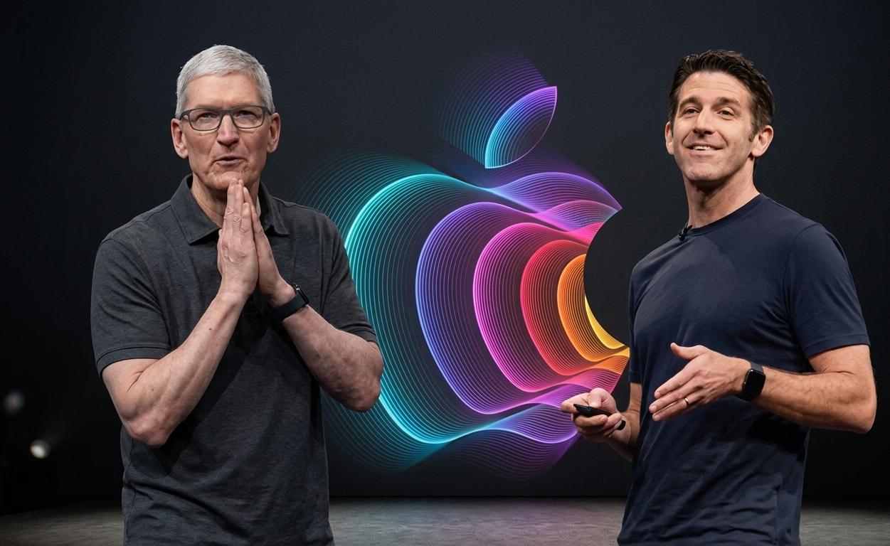 ohn Ternus and Tim Cook Apple CEO transition news