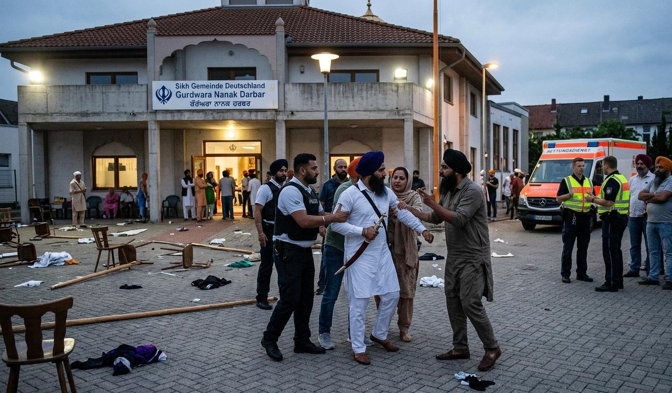 Germany Gurdwara clash between two groups in Duisburg