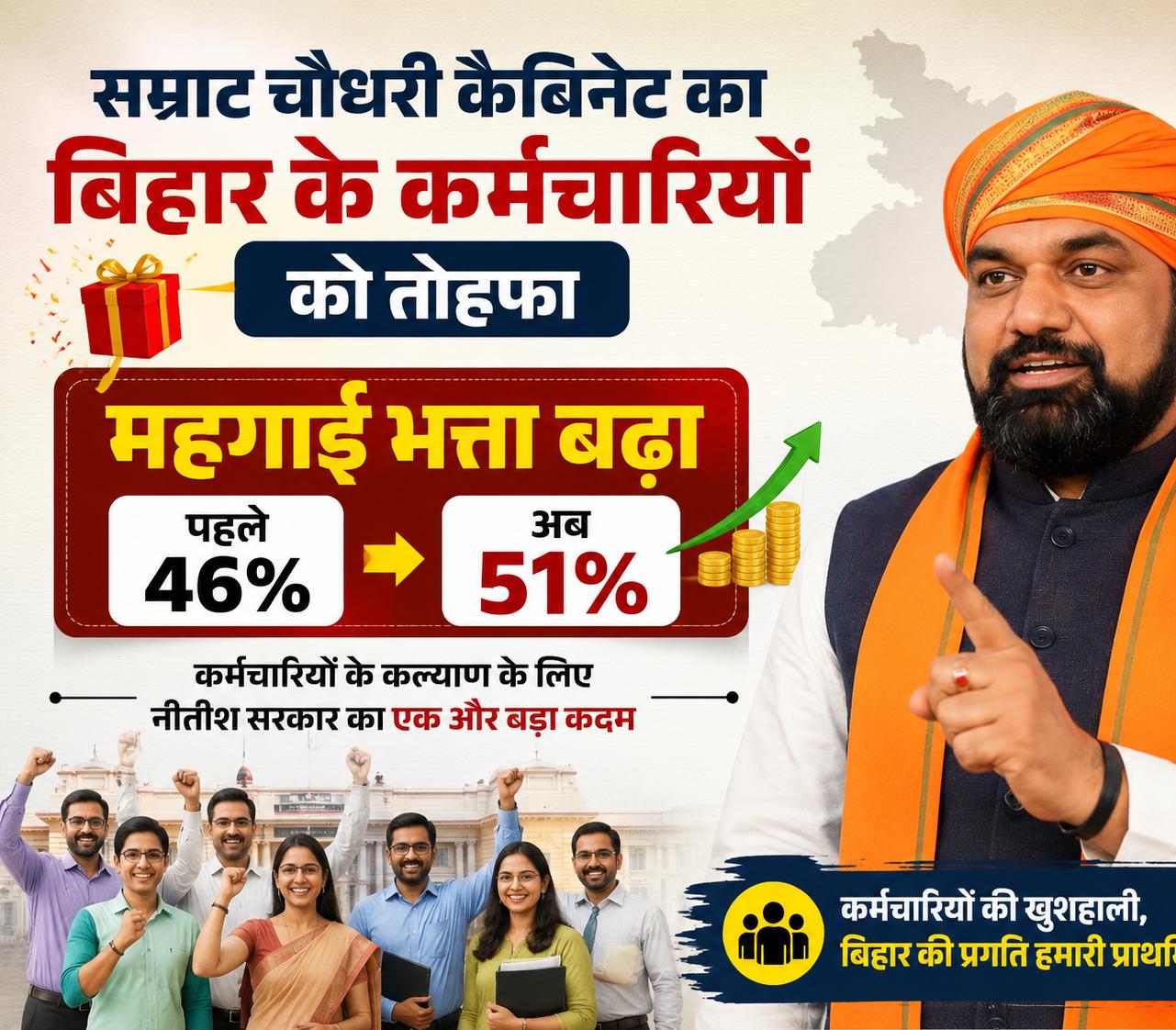 बिहार कैबिनेट की बैठक में मुख्यमंत्री सम्राट चौधरी और मंत्रियों द्वारा महत्वपूर्ण निर्णय लेते हुए।