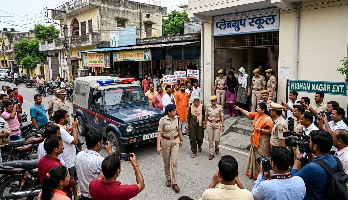 देहरादून स्कूल सेक्स रैकेट छापेमारी पुलिस कार्रवाई