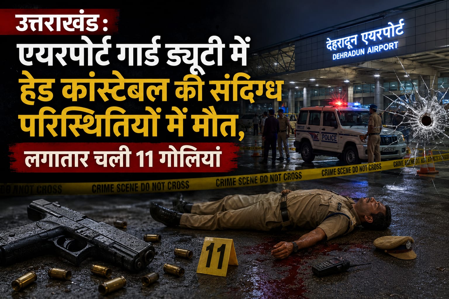 देहरादून जौलीग्रांट एयरपोर्ट सुरक्षा हेड कांस्टेबल संदिग्ध मौत रानीपोखरी