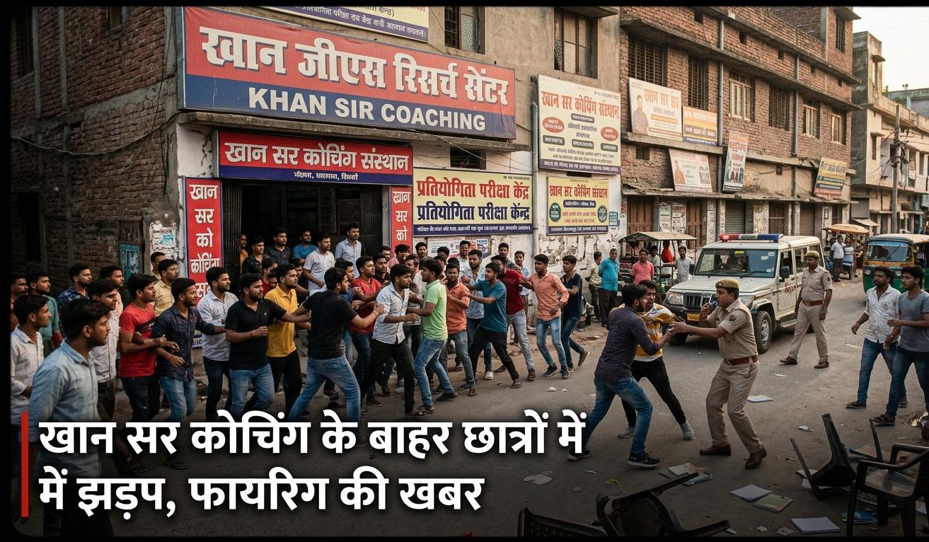 पटना में खान सर की कोचिंग के बाहर पुलिस बल और पथराव के बाद पसरा सन्नाटा
