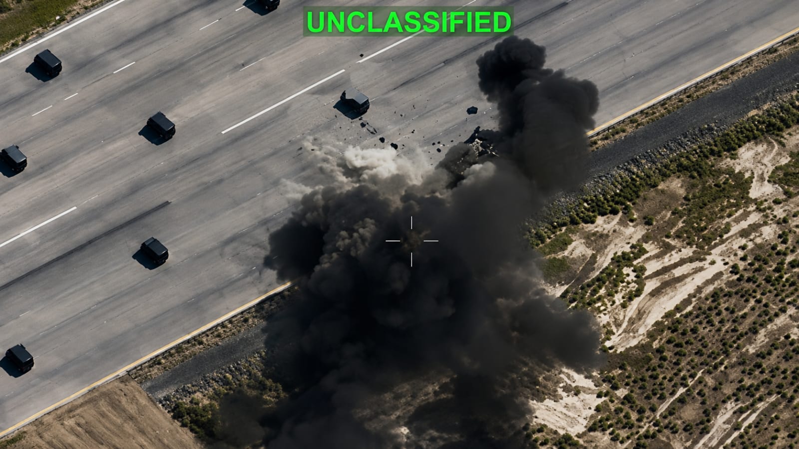 US military aircraft conducting air strikes on Iranian military bases near the Strait of Hormuz.