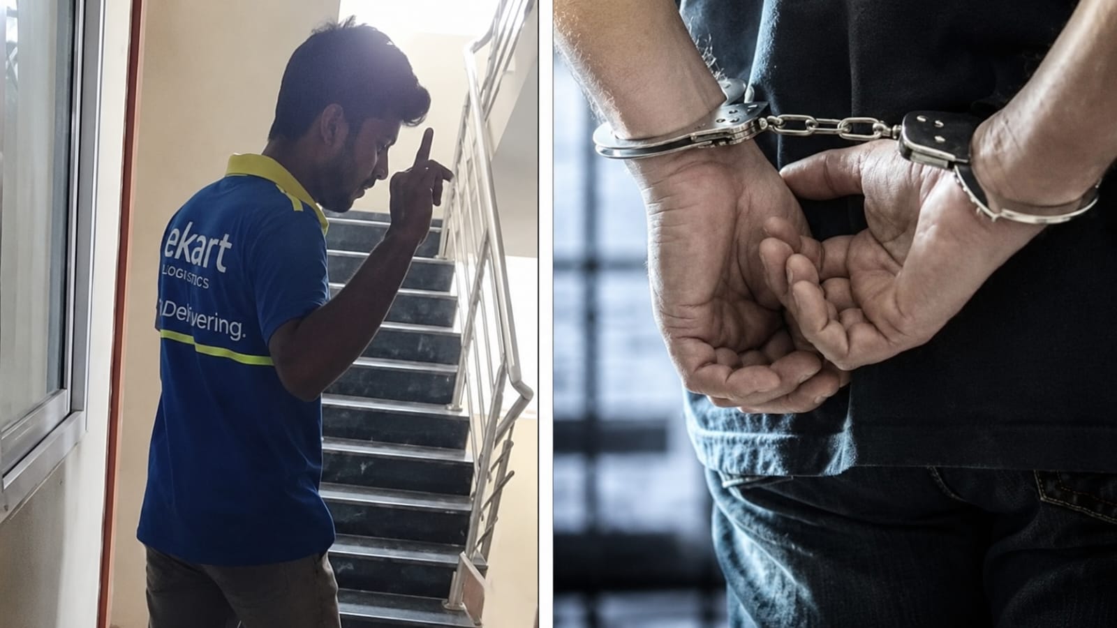 * Bengaluru police arresting a delivery agent accused of harassing a woman at her apartment.