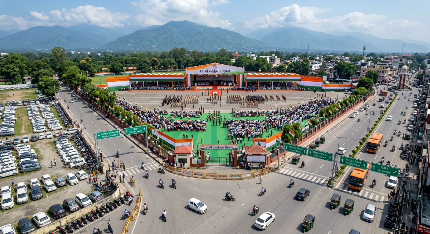Dehradun traffic plan independence day 2026 route map and parking update by Doon Police