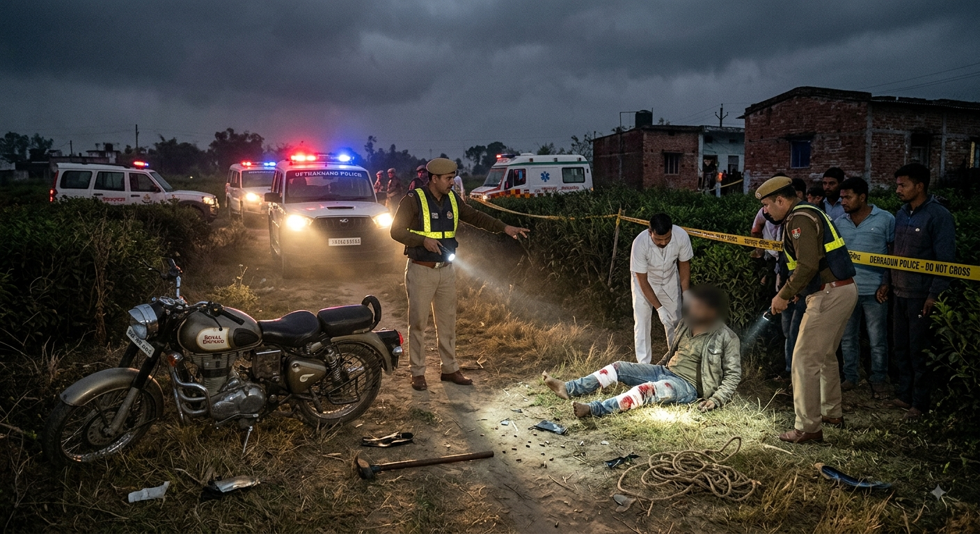 Dehradun Police Encounter scene in Premnagar tea garden area
