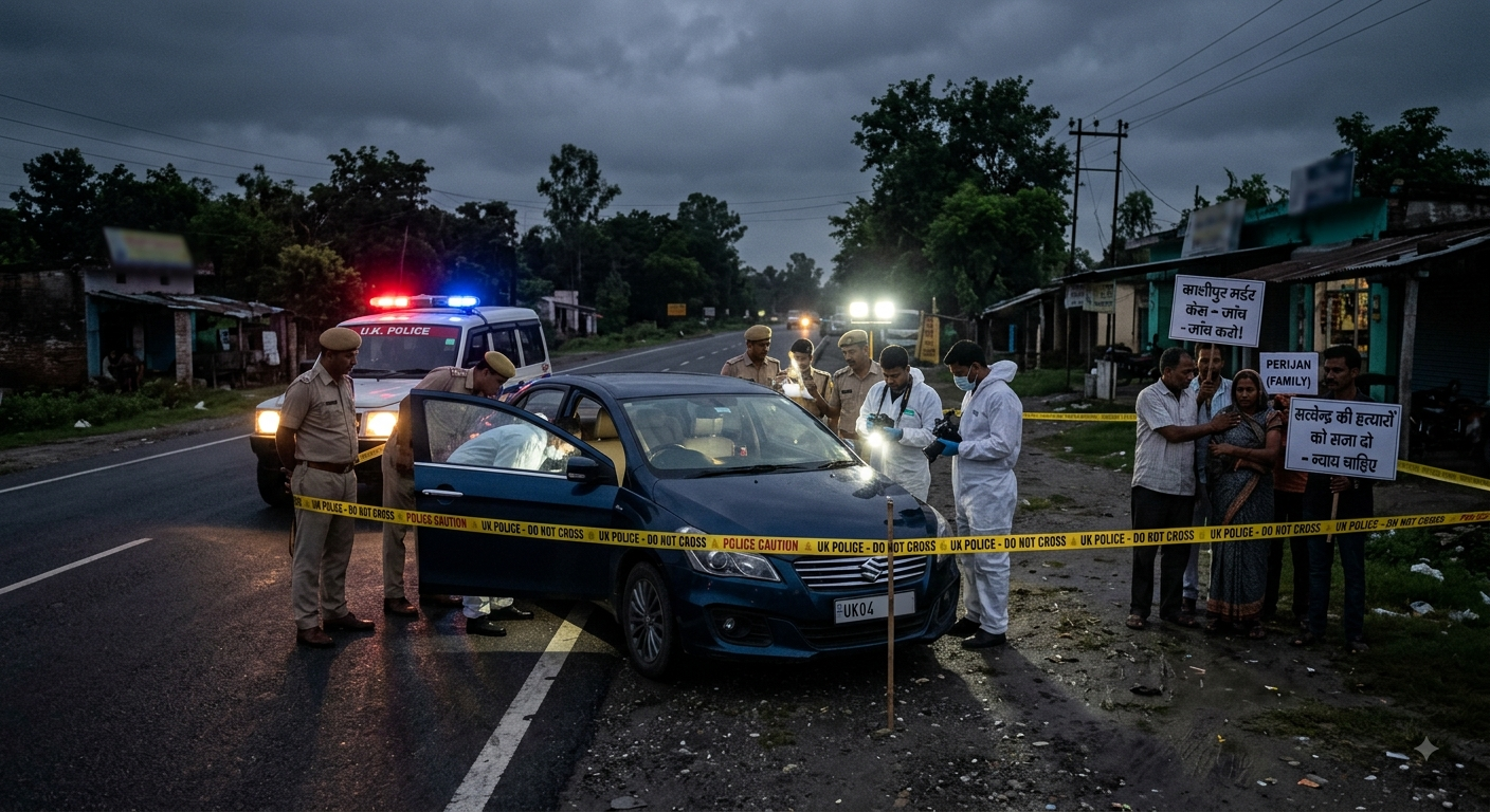 Police investigating the Kashipur Murder Case where a youth was found dead in a car