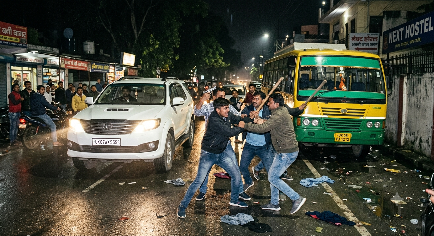 Dehradun crime police investigation at Prem Nagar road rage site