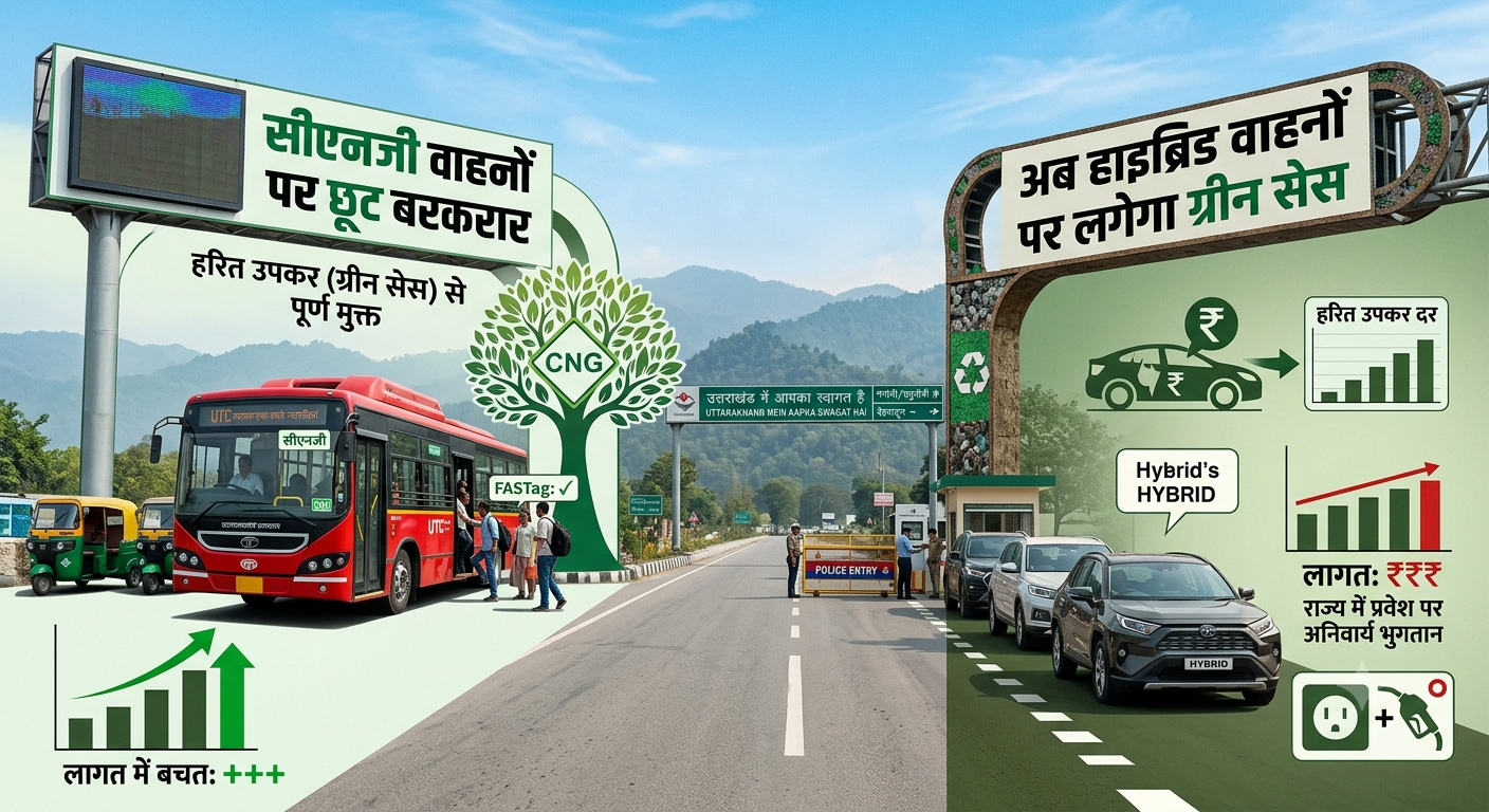 उत्तराखंड कैबिनेट का हाइब्रिड वाहनों पर ग्रीन सेस लगाने का फैसला
