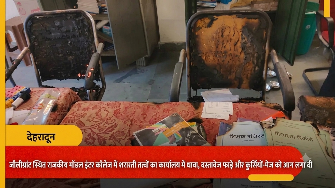 Dehradun Inter College Vandalism site at Government Model Inter College Jolly Grant