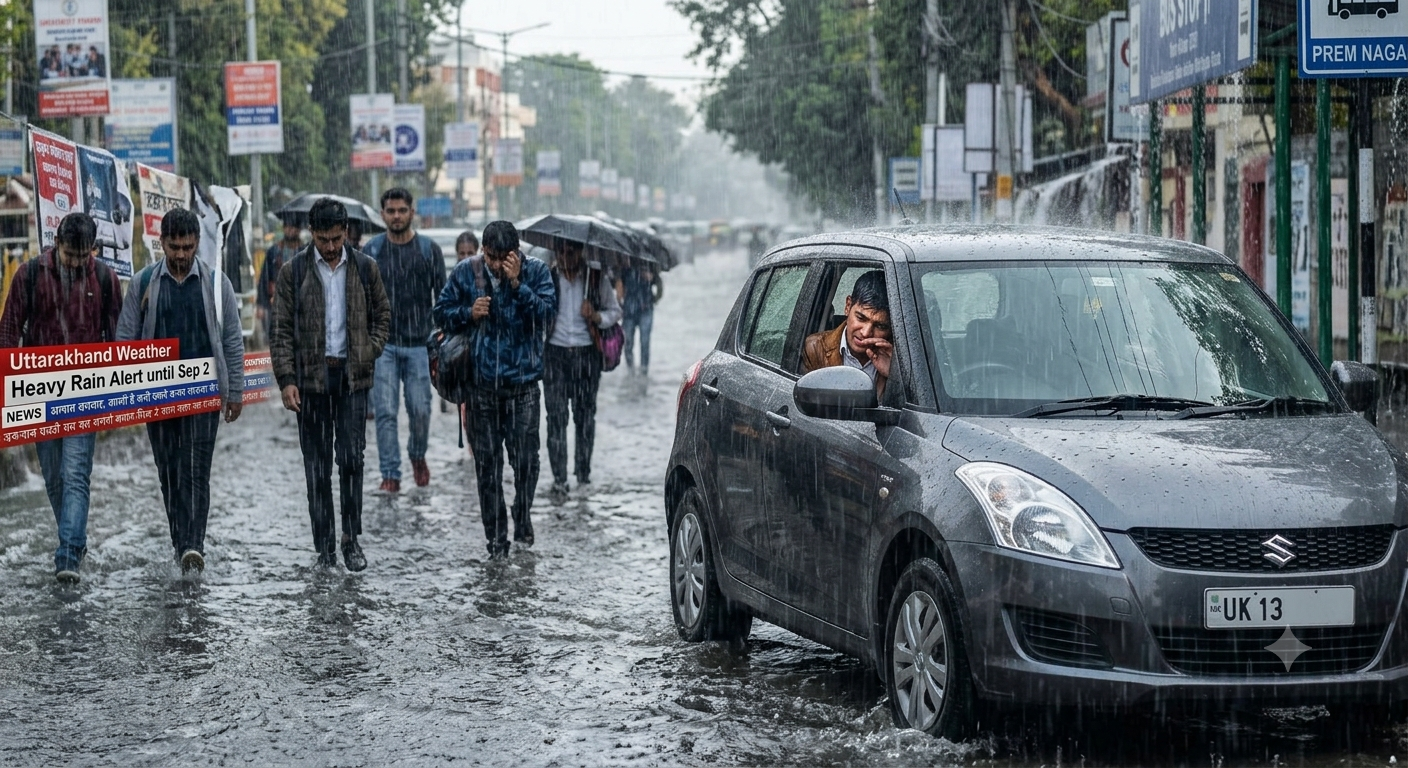 Uttarakhand Weather Update: 2 सितंबर तक मूसलाधार बारिश का अलर्ट, देहरादून समेत 8 जिलों में अलर्ट जारी