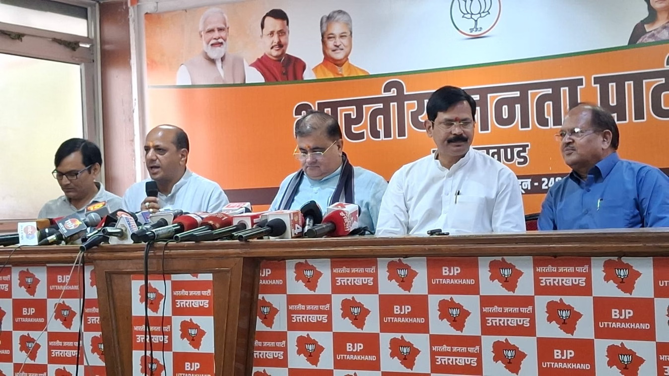 Uttarakhand BJP: State President attacks Congress during press conference; targets the party over several issues, including 'Vande Mataram'.
